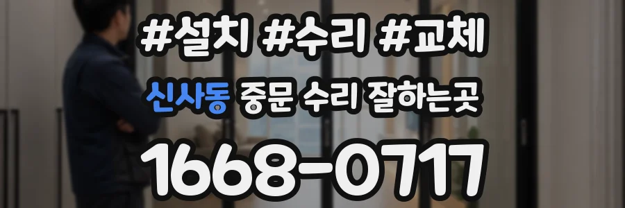 신사동 중문 수리 잘하는곳