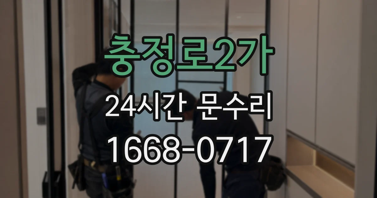 충정로2가 24시간 문수리