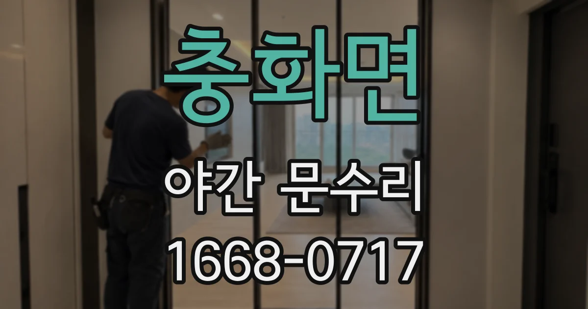 충화면 야간 문수리