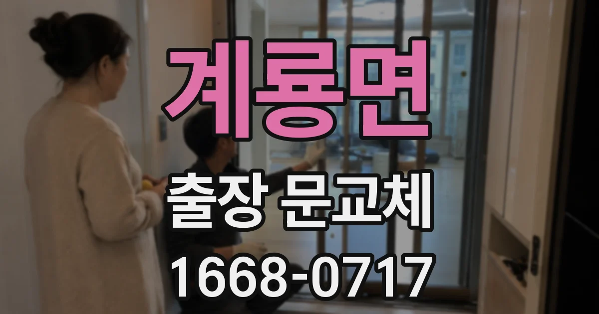 계룡면 출장 문교체