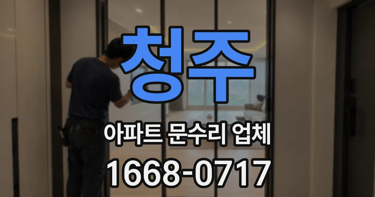 청주 아파트 문수리 업체