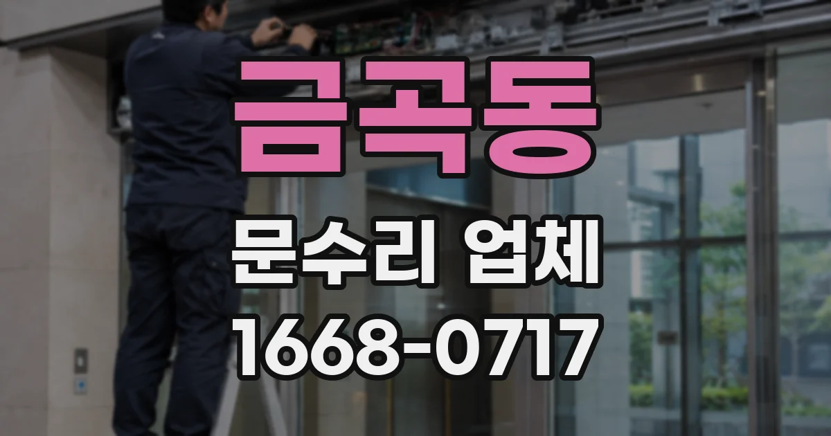 금곡동 문수리 업체