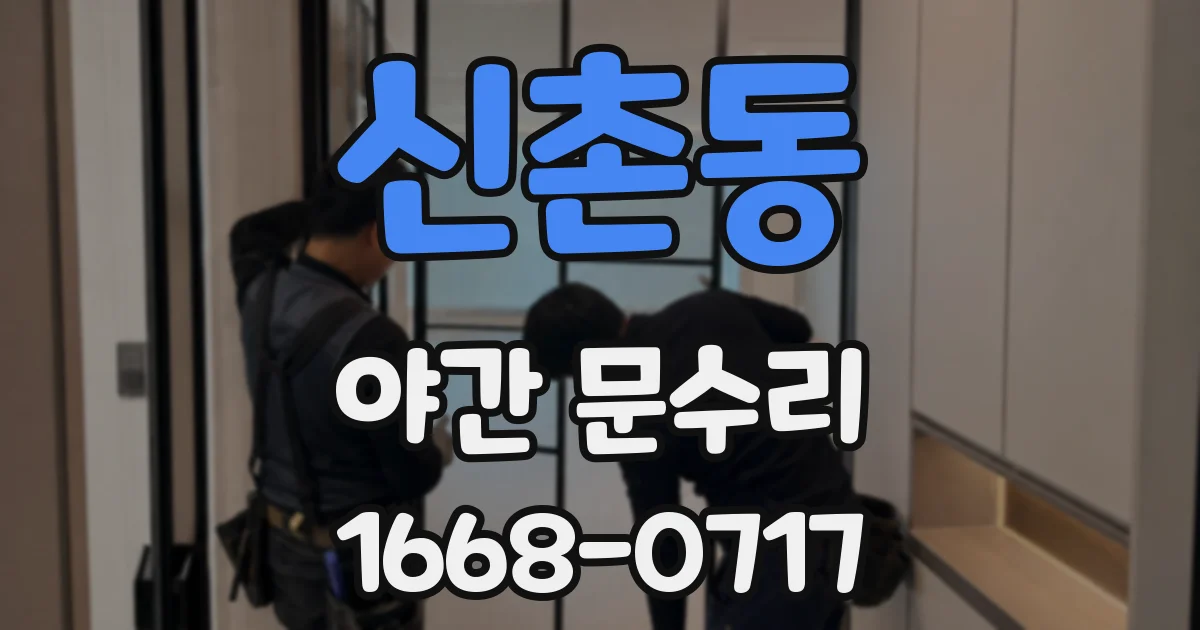 신촌동 야간 문수리