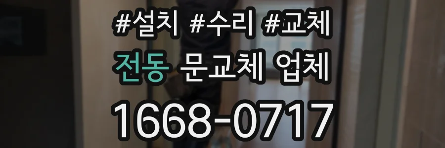 전동 문교체 업체