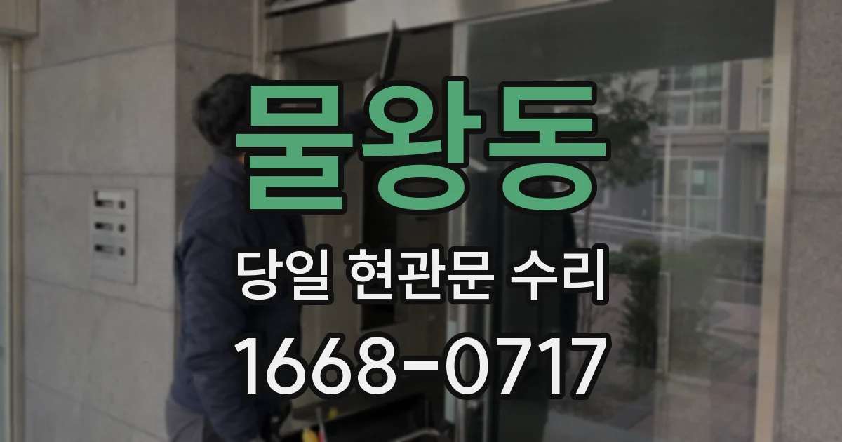 물왕동 당일 현관문 수리