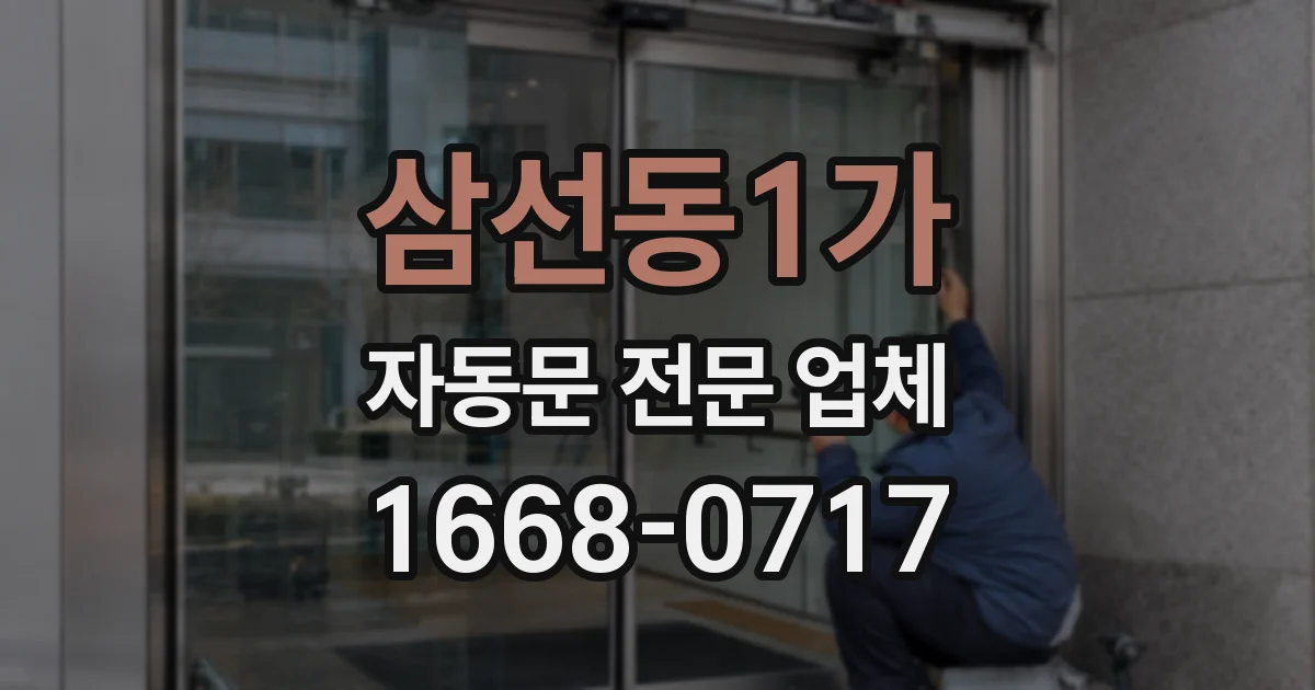 삼선동1가 자동문 전문 업체