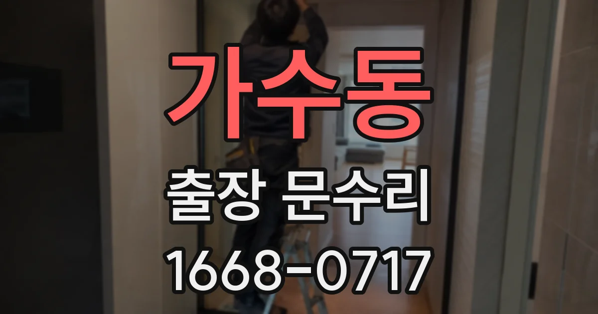 가수동 출장 문수리