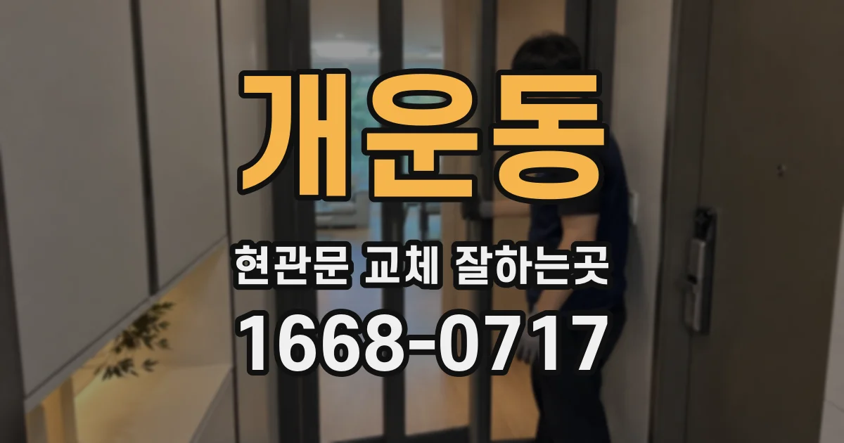 개운동 현관문 교체 잘하는곳