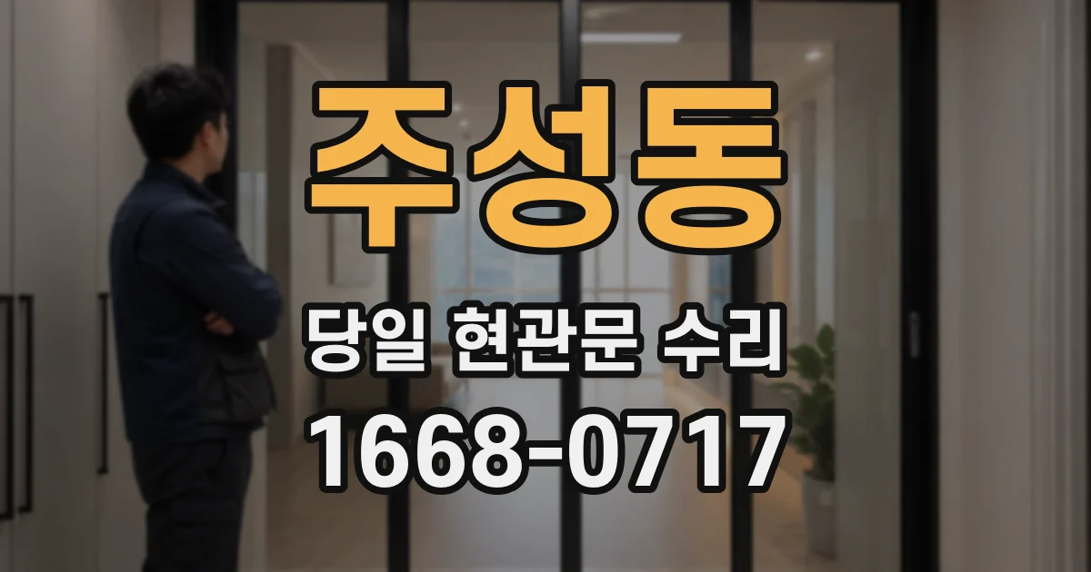 주성동 당일 현관문 수리