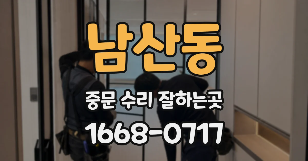 남산동 중문 수리 잘하는곳