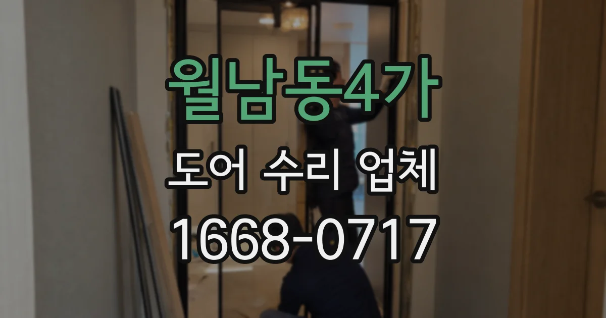 월남동4가 도어 수리 업체