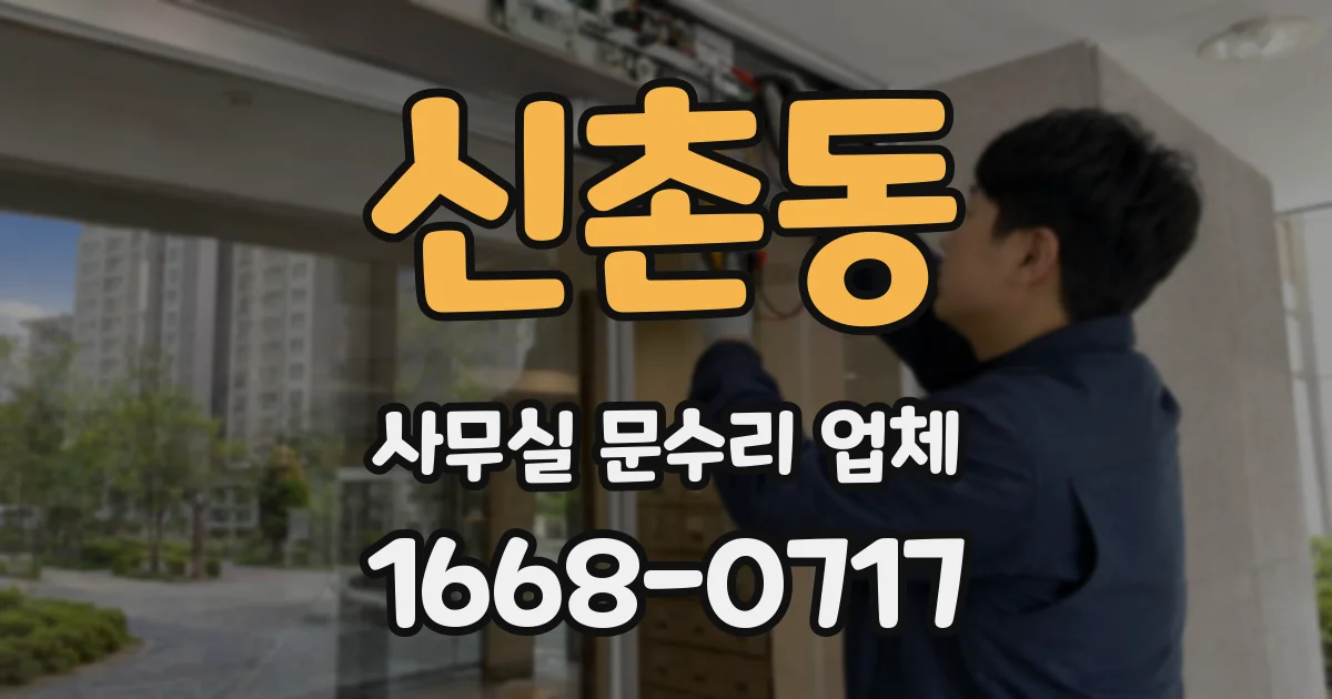 신촌동 사무실 문수리 업체