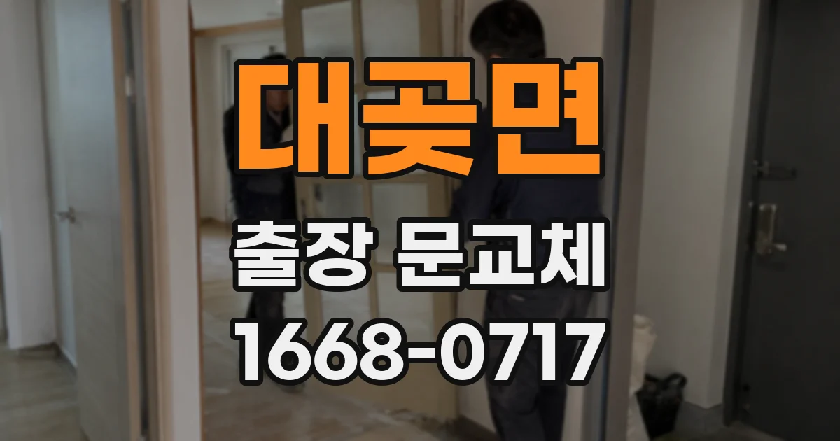 대곶면 출장 문교체