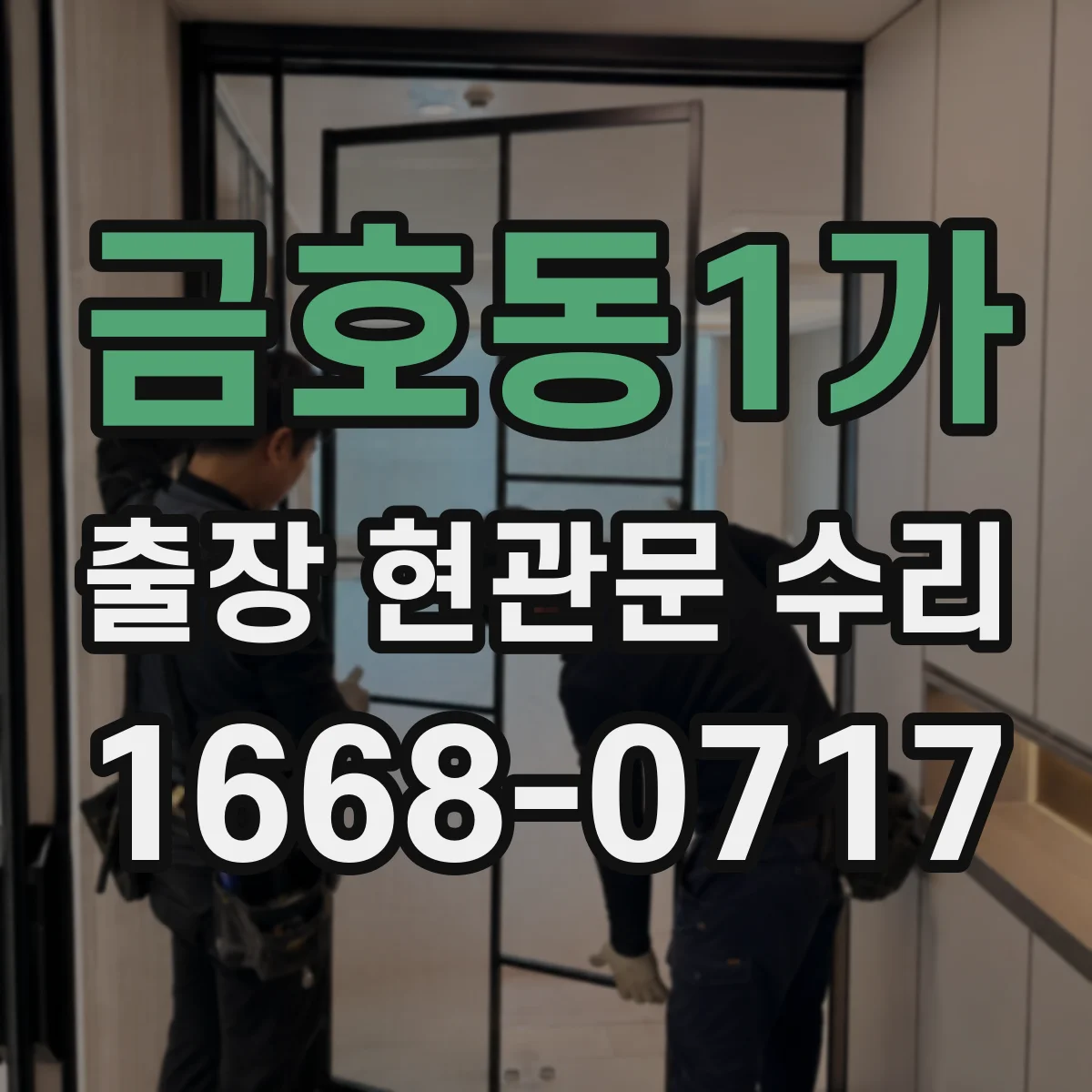 금호동1가 출장 현관문 수리