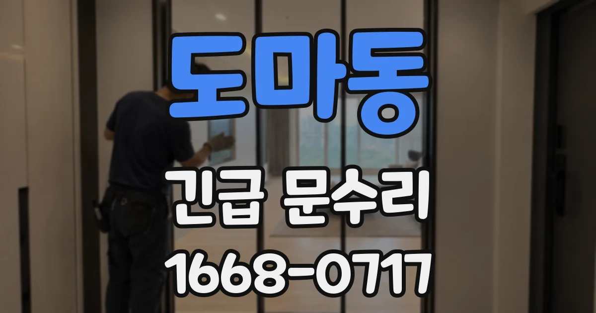 도마동 긴급 문수리