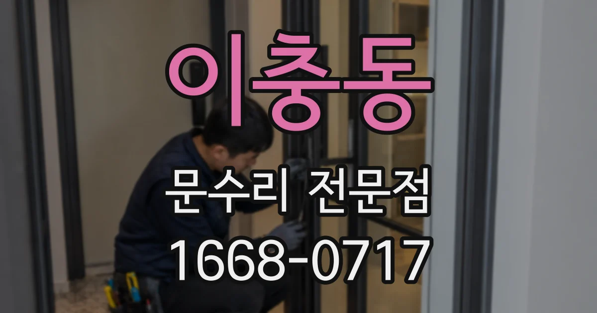이충동 문수리 전문점