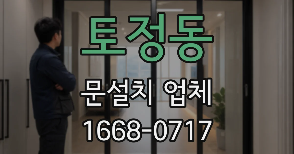 토정동 문설치 업체