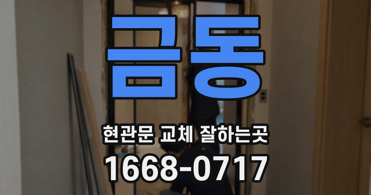 금동 현관문 교체 잘하는곳