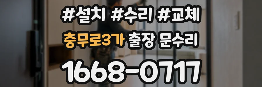 충무로3가 출장 문수리
