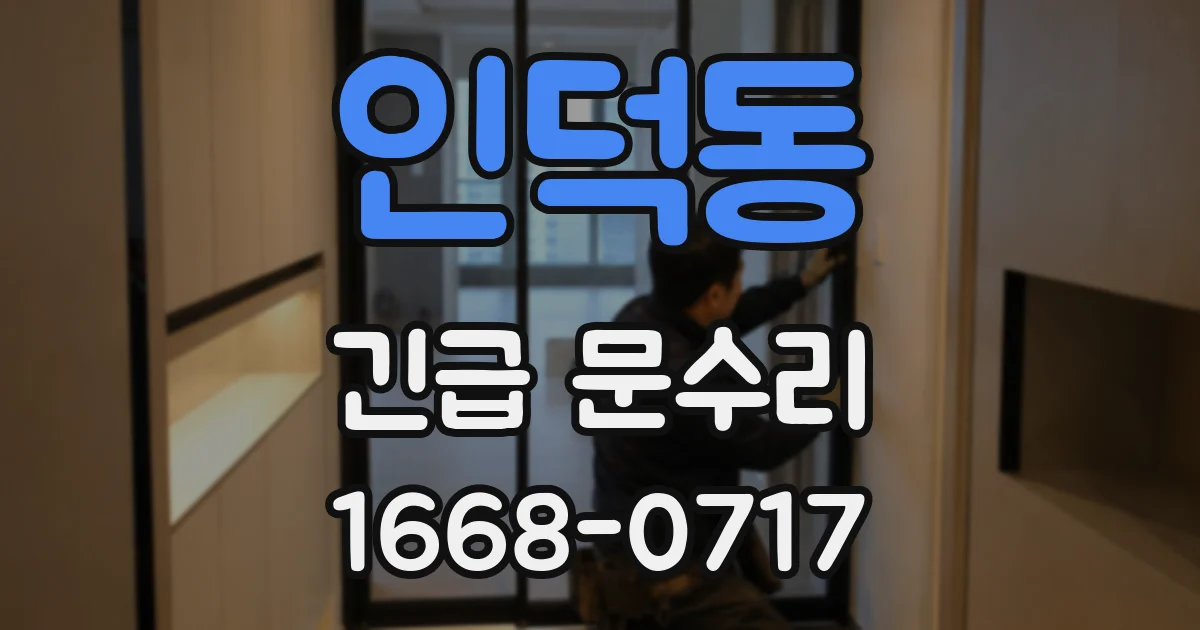 인덕동 긴급 문수리