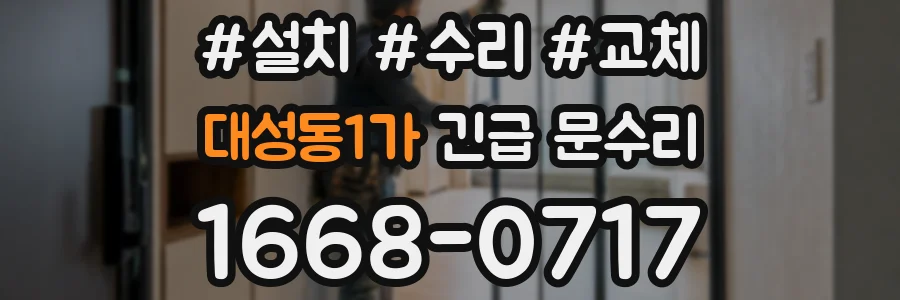 대성동1가 긴급 문수리