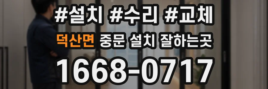 덕산면 중문 설치 잘하는곳