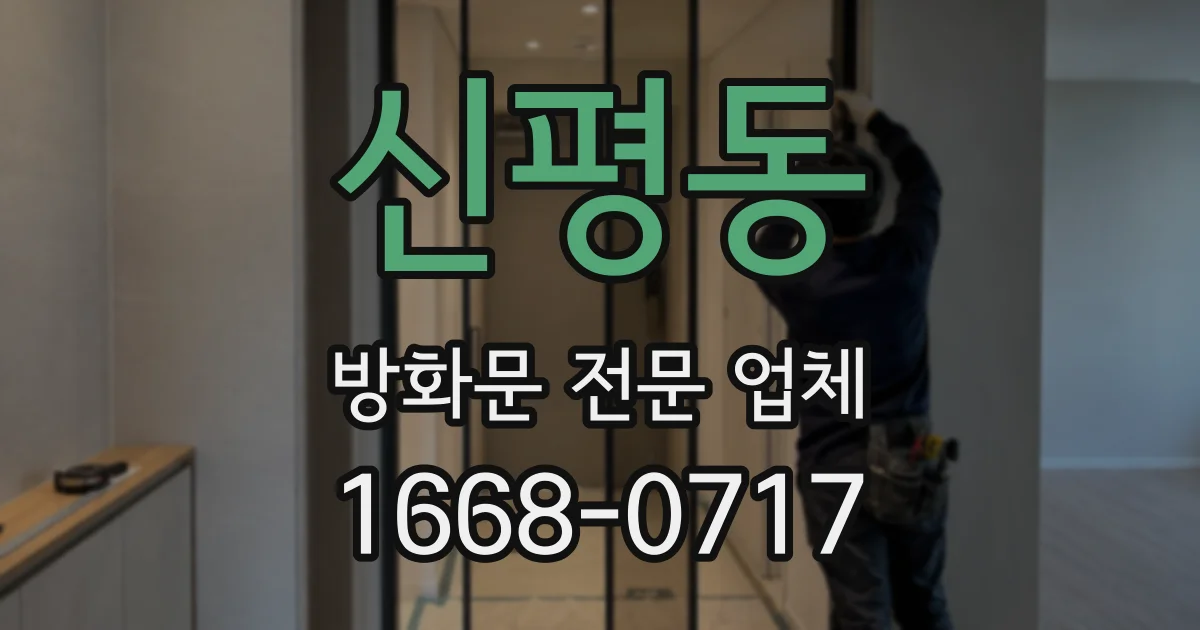 신평동 방화문 전문 업체