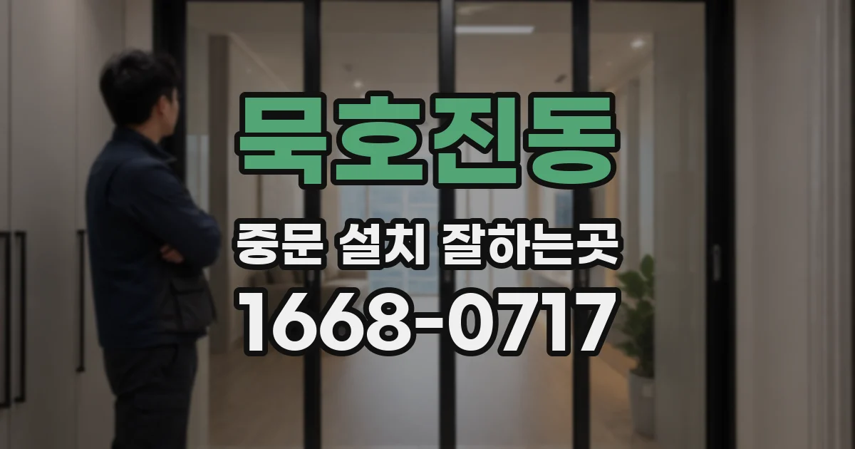 묵호진동 중문 설치 잘하는곳