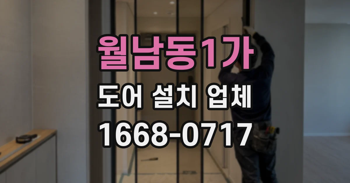 월남동1가 도어 설치 업체