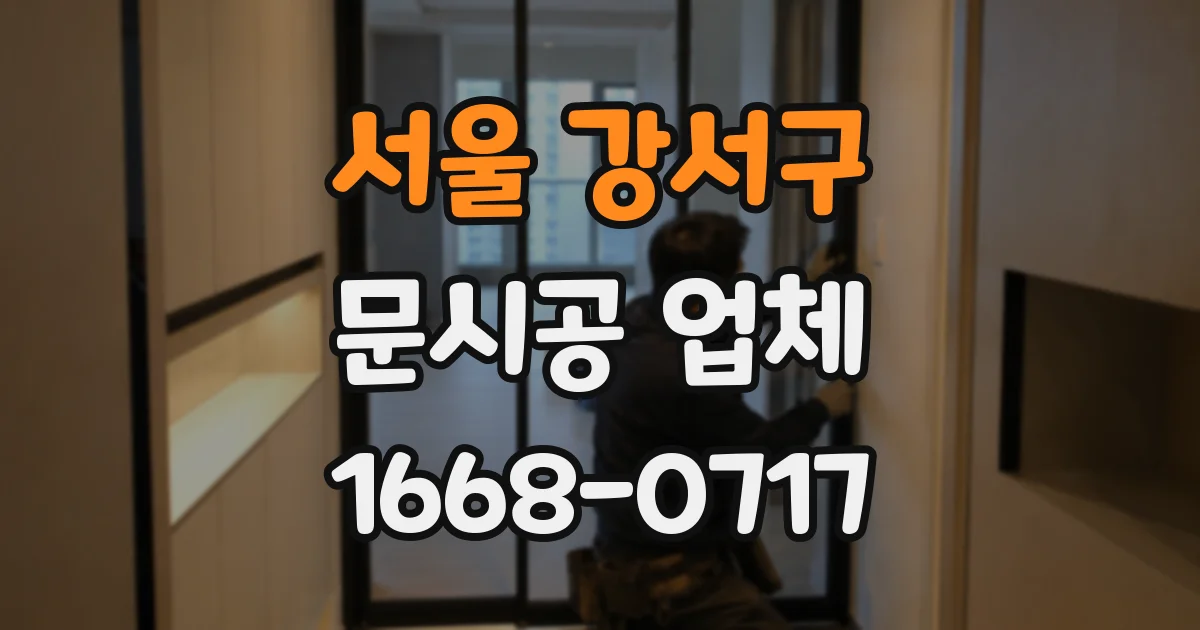 서울 강서구 문시공 업체