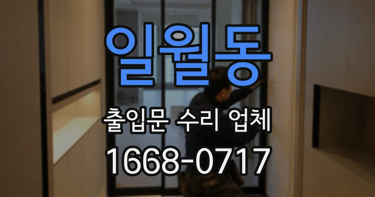 일월동 출입문 수리 업체