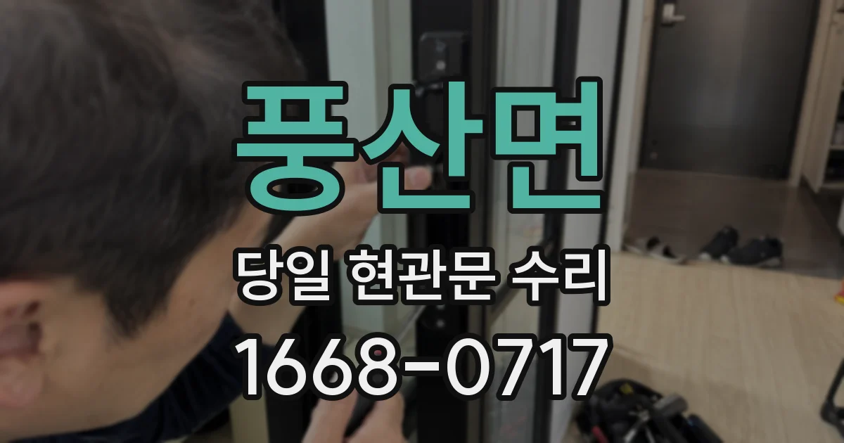 풍산면 당일 현관문 수리