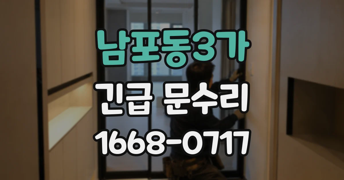 남포동3가 긴급 문수리