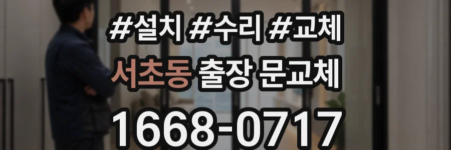 서초동 출장 문교체