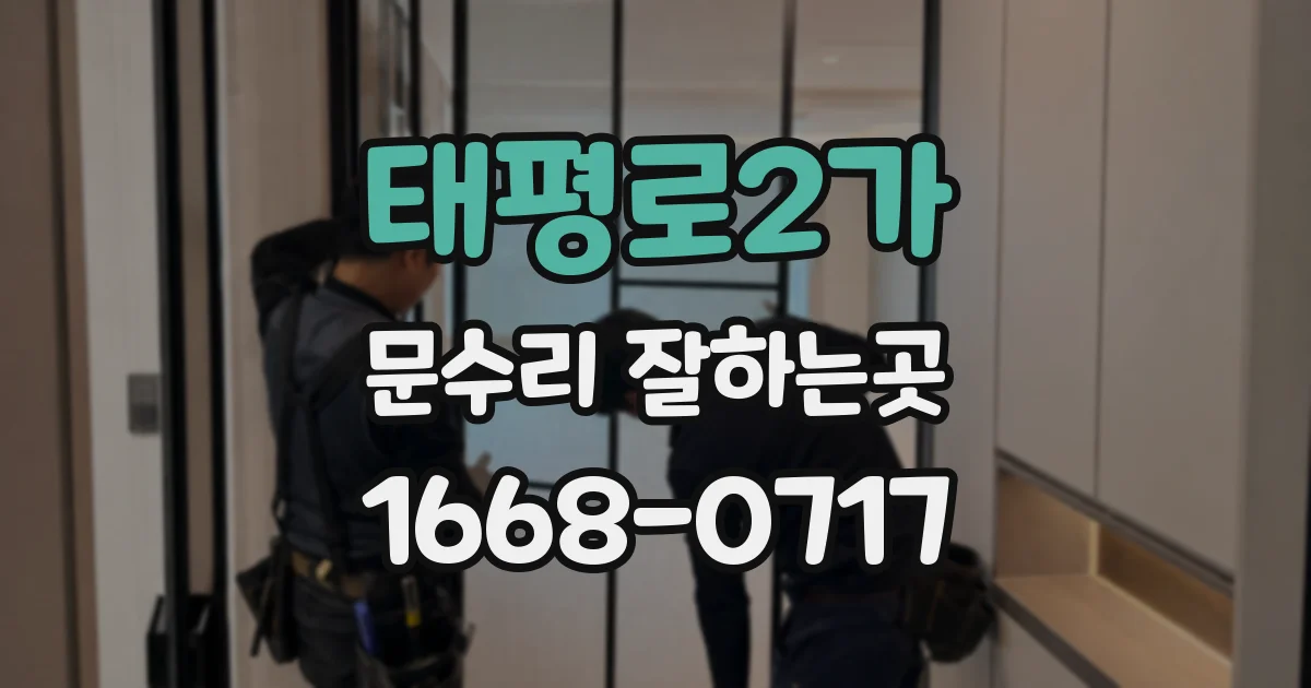 태평로2가 문수리 잘하는곳