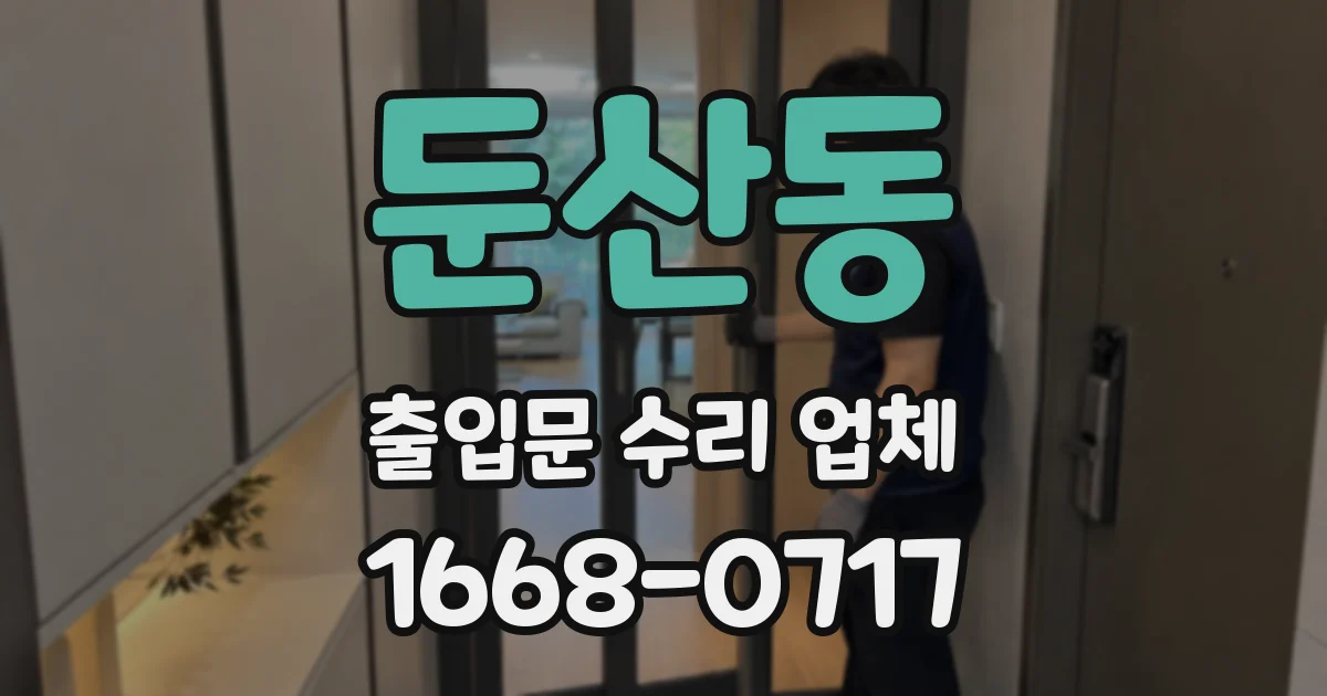 둔산동 출입문 수리 업체