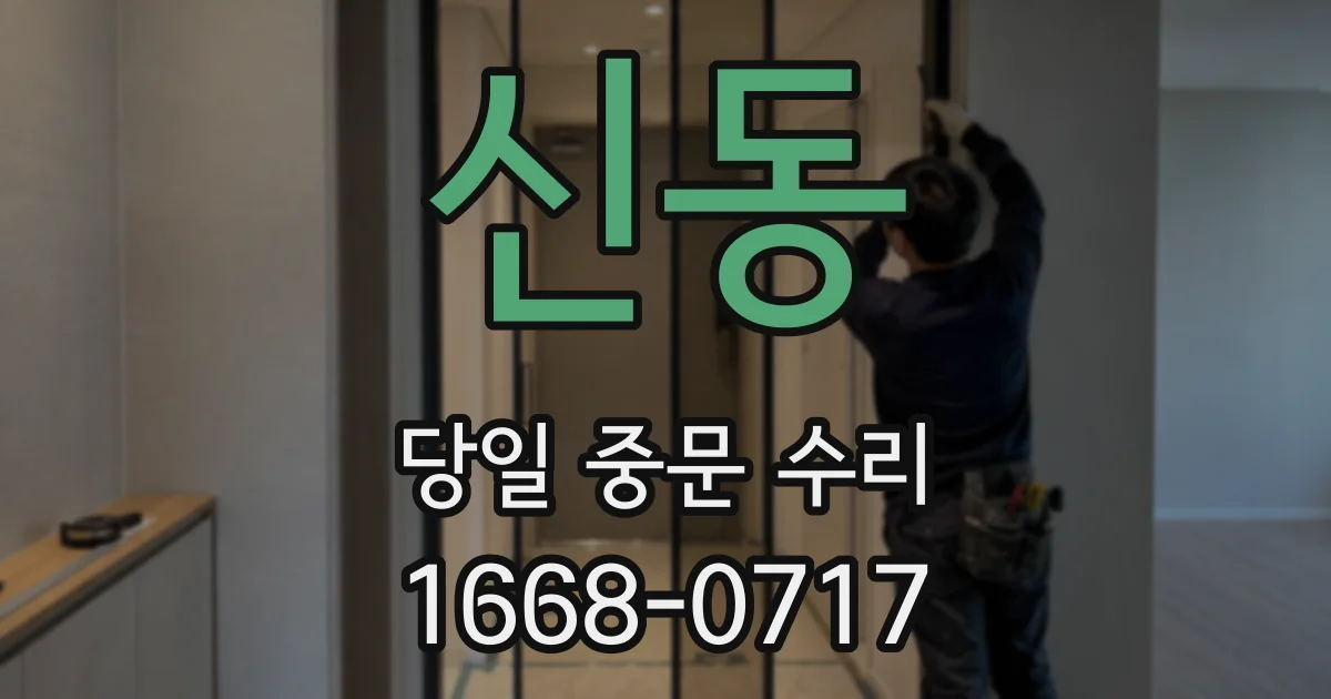 신동 당일 중문 수리