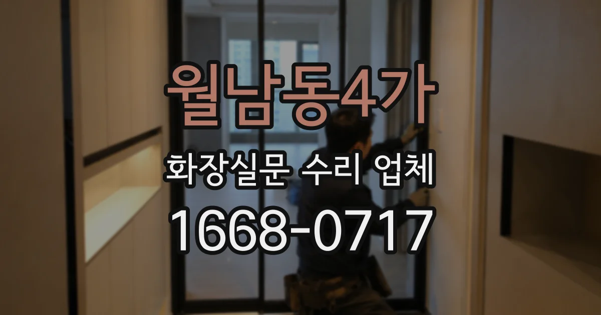 월남동4가 화장실문 수리 업체