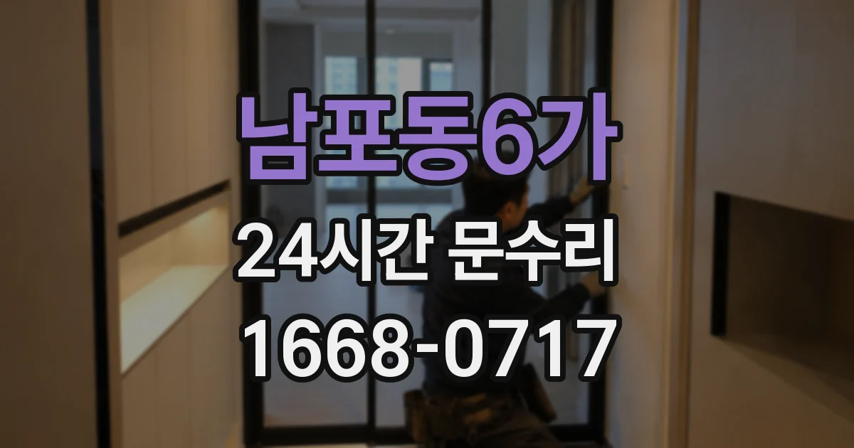 남포동6가 24시간 문수리