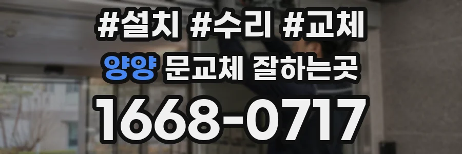 양양 문교체 잘하는곳
