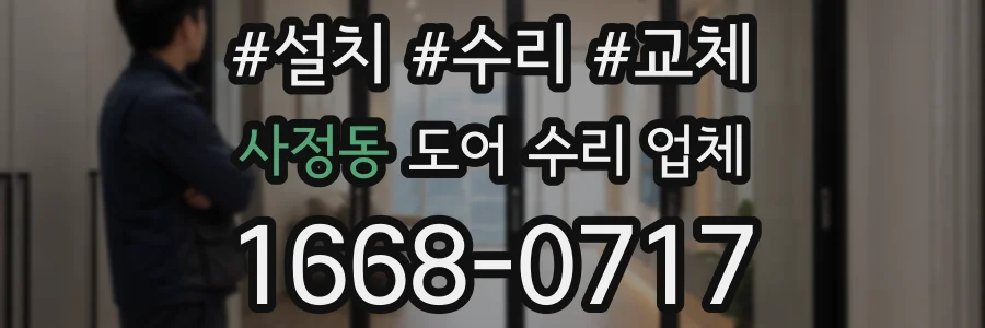 사정동 도어 수리 업체