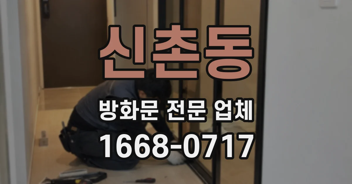 신촌동 방화문 전문 업체