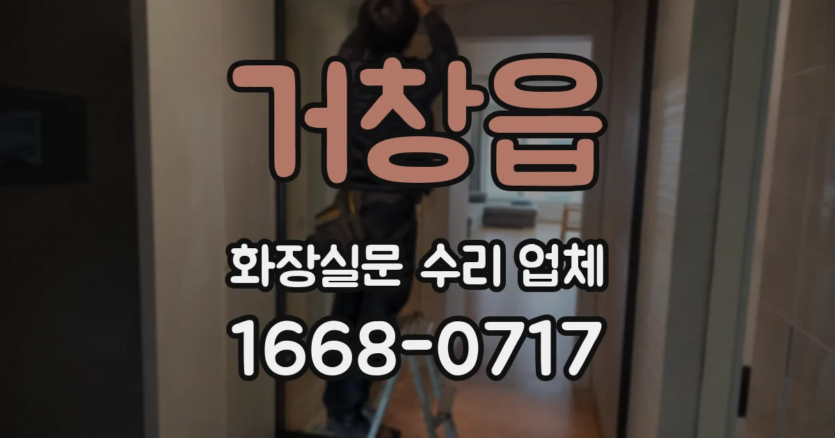 거창읍 화장실문 수리 업체