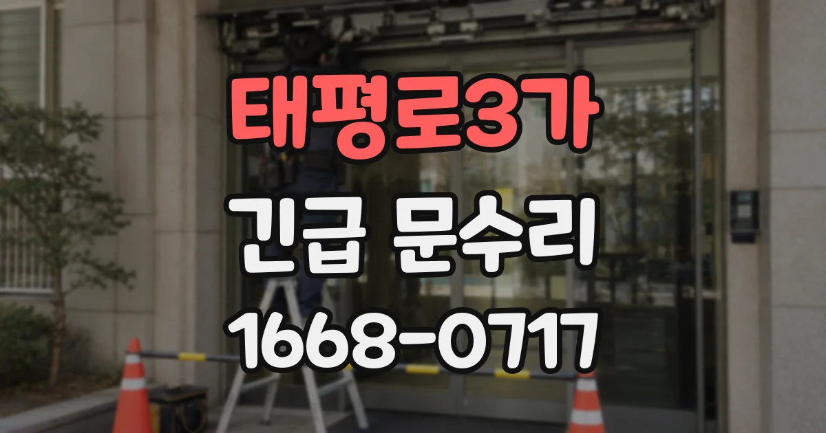 태평로3가 긴급 문수리