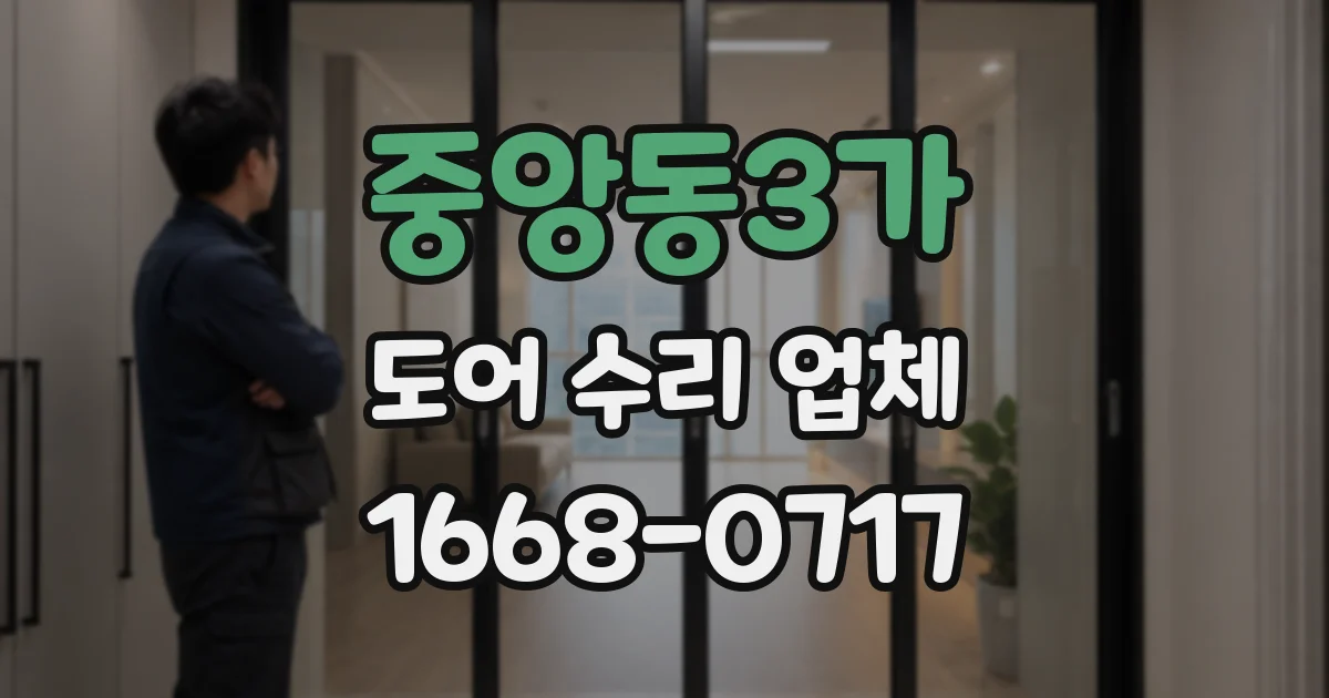 중앙동3가 도어 수리 업체