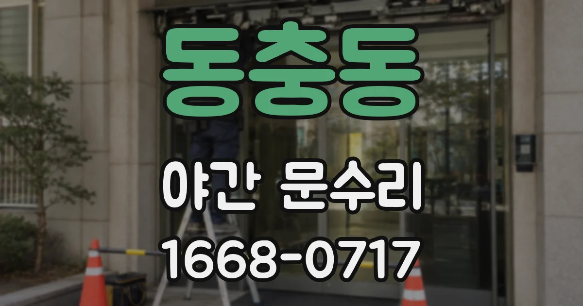 동충동 야간 문수리