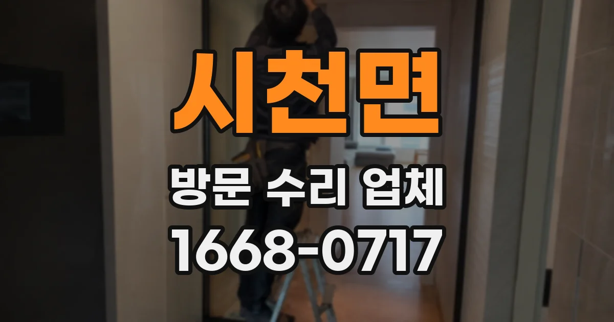 시천면 방문 수리 업체