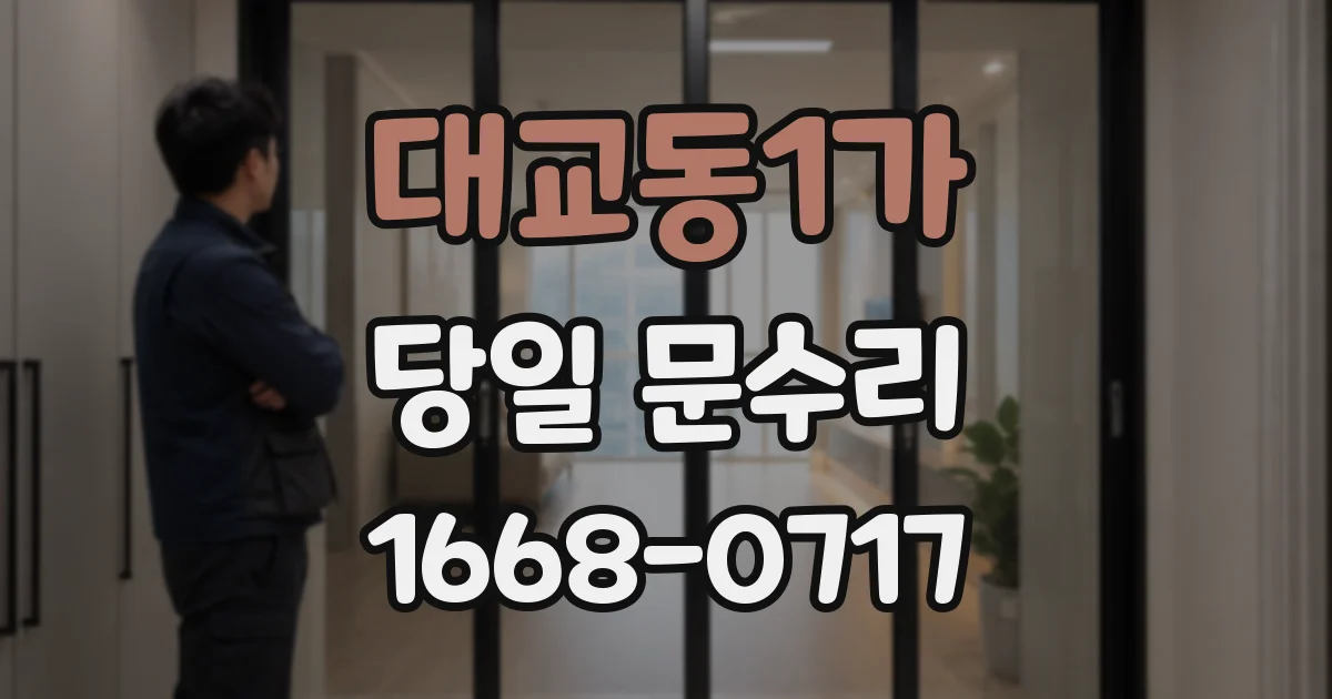 대교동1가 당일 문수리