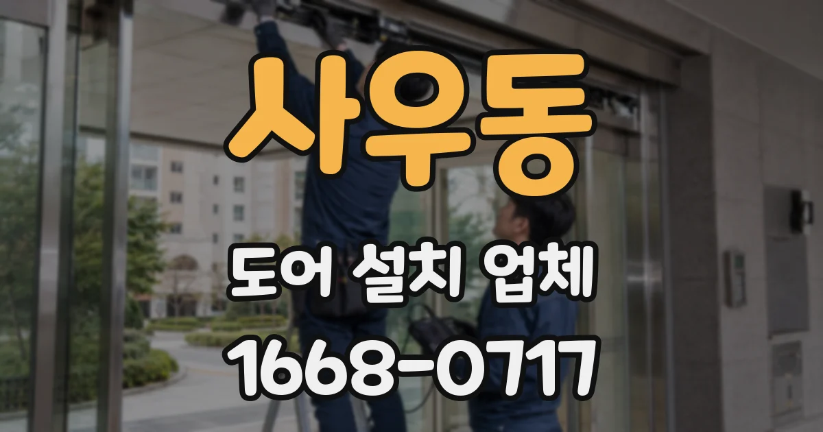 사우동 도어 설치 업체