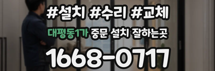 대평동1가 중문 설치 잘하는곳